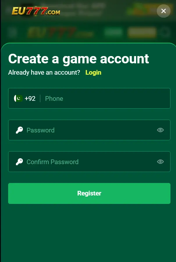 eu777 game register